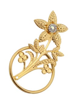 RARELY Set of 6 Gold Flower Napkin Rings Set Table Setting Accessories  - Image 4