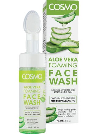 Cosmo Skin Care Aloe Vera Foaming Face Wash For Soothes, Hydrates, and Refreshes the Skin Built-in Brush 175ml, For Men & Women, Deep Clean, Facewash, All Skin Types… - pzsku/ZAD73C68CDCD38066B58DZ/45/_/1677158384/5adb1e35-6a79-4b47-a6c7-6c80f25e22af