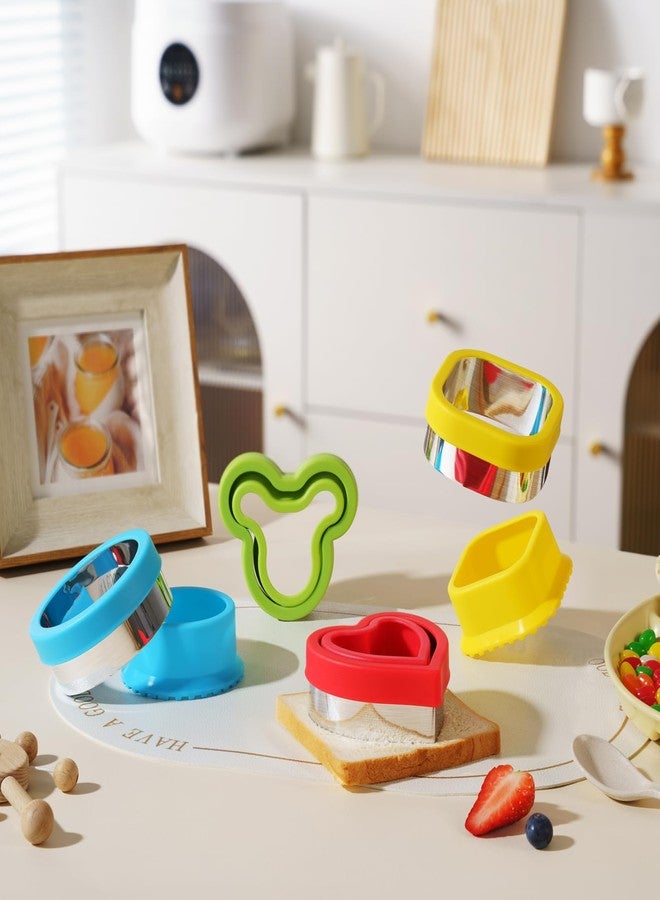 ETERSION Sandwich Cutter 4 Pieces Uncrustables Sandwich Maker Sandwich Cutters for Kids Lunch Uncrustable Sandwich Cutter ETERSION - Image 2
