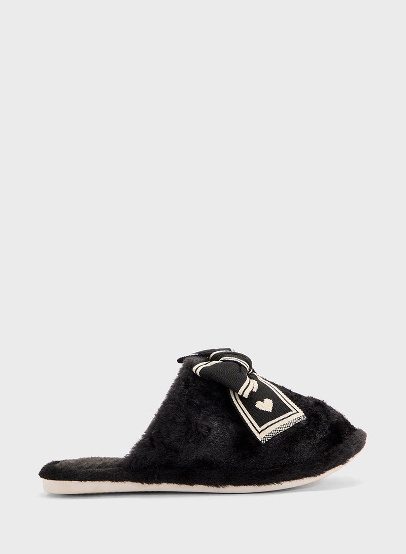 Ginger Womens Slipper With Bow  - Image 1