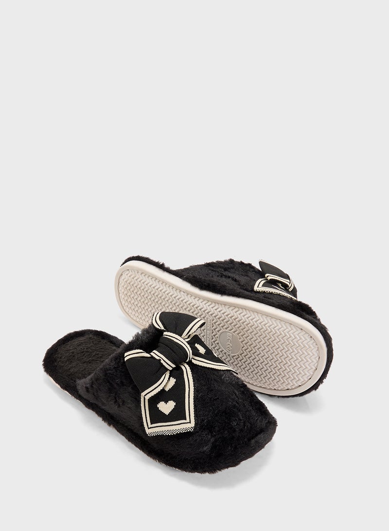 Ginger Womens Slipper With Bow  - Image 3