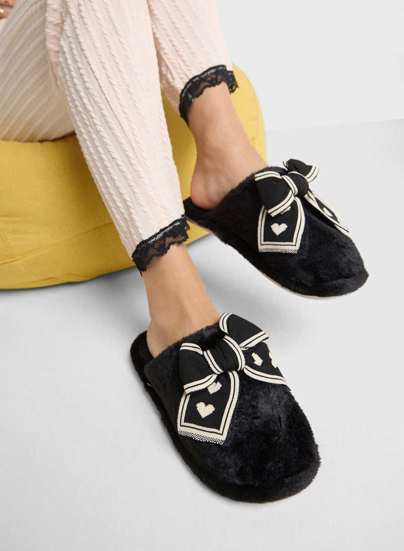 Ginger Womens Slipper With Bow  - Image 5