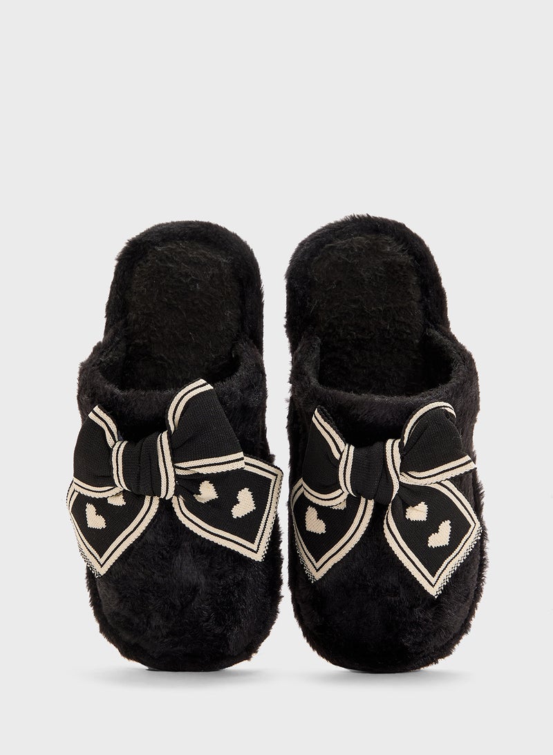 Ginger Womens Slipper With Bow  - Image 4