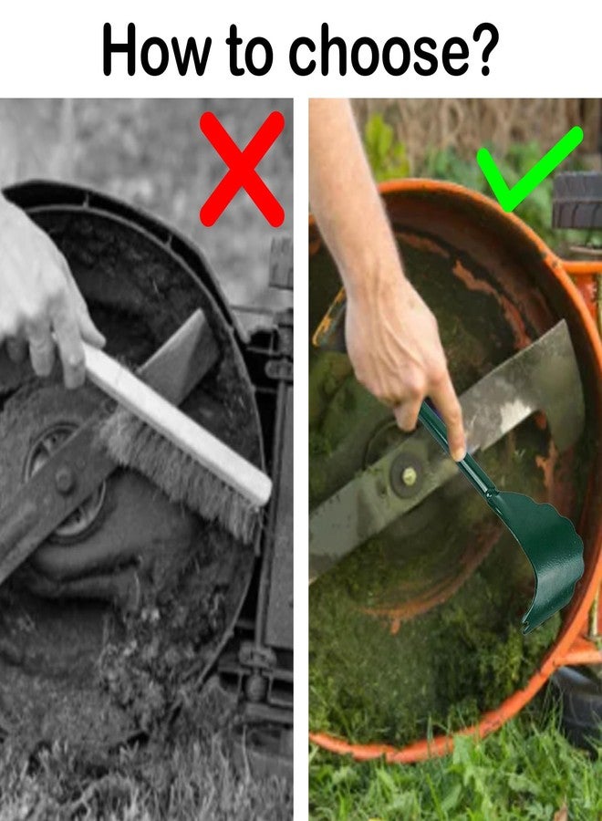 Xanadued Lawn Mower Deck Cleaning Tools Sturdy Lawn Mower Deck Scraper, Long Handle Lawn Mower Deck Scraper for Maintenance Cleaning Lawn Mower - Image 3