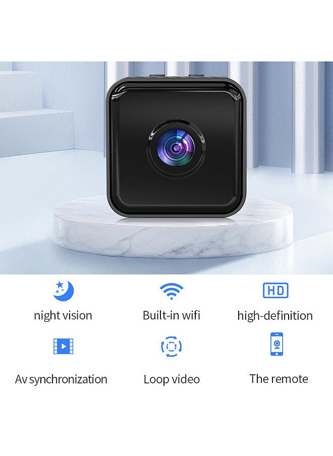 Smart Security Camera 1080P Home Multifunctional Camera with Function Night Vision Support for 4-64GB Storage APP: iWFCam