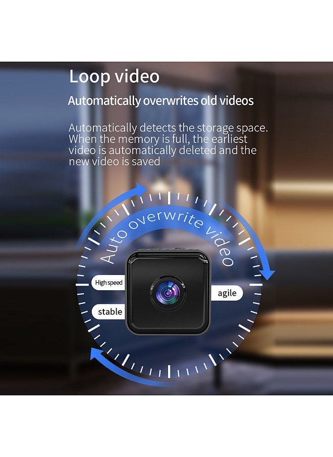 Smart Security Camera 1080P Home Multifunctional Camera with Function Night Vision Support for 4-64GB Storage APP: iWFCam