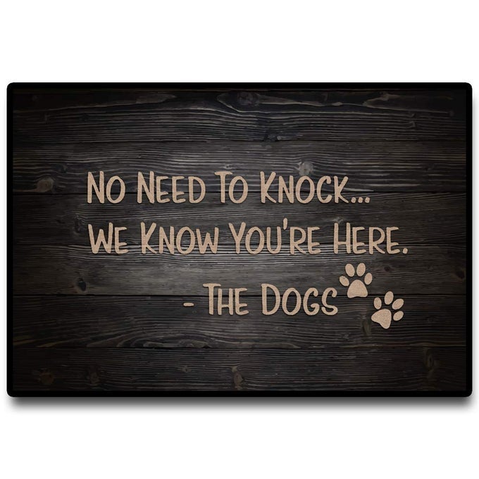 FUNNY DOORMAT WELCOME DOOR MATS FOR HOME DOG DOOR MAT FLOOR DOOR MATS OUTDOOR INDOOR MAT RUBBER NON SLIP BACKING 16W X 24L