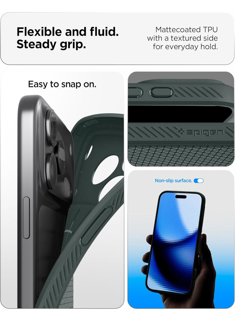 Spigen Liquid Air iPhone 17 PRO Case Cover (2025) - Abyss Green - Image 4