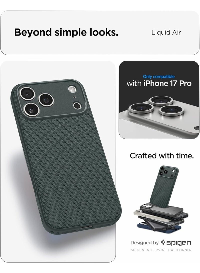 Spigen Liquid Air iPhone 17 PRO Case Cover (2025) - Abyss Green - Image 2