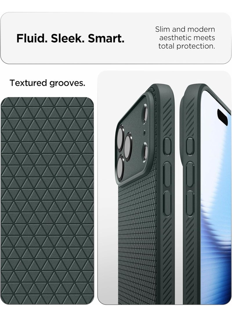 Spigen Liquid Air iPhone 17 PRO Case Cover (2025) - Abyss Green - Image 3