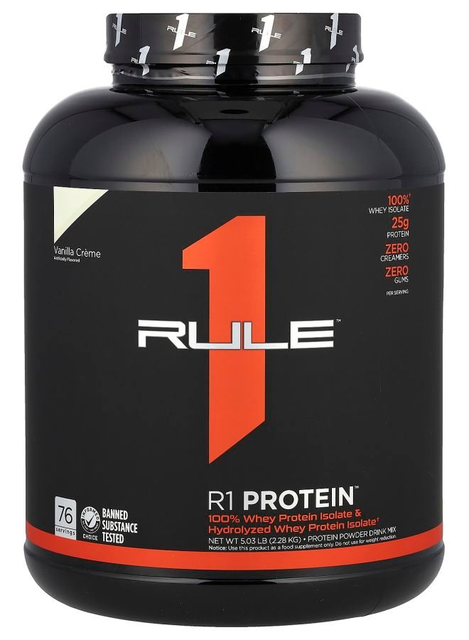 R1 Protein Powder Drink Mix Vanilla Creme 5.03 lb (2.28 kg)