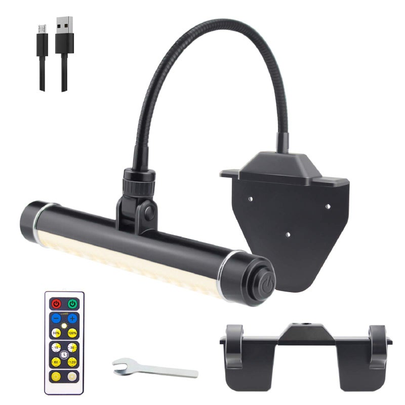 BIGMONAT Cordless Picture Light, Rechargeable Display Lamp, Clip on Painging Frame, Led Art Light with Timer, Dimmable Painting Light 3 Lighting Modes for Dart Board - Image 1
