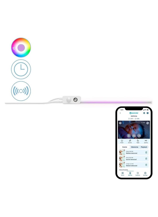 Maxi-Cosi Glow Crib Light, Light with Smart Motion Detection, Customizable Settings in app, Easy Installation, Part of Connected Home Range - Compatible with Alexa and Google Assistant  - Image 4