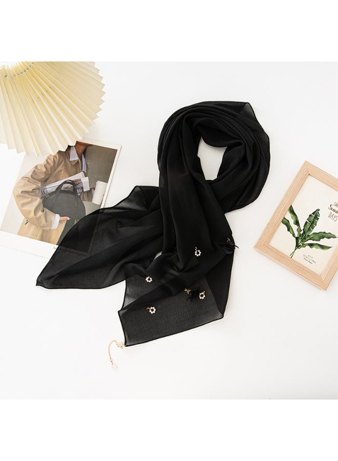 Nariele New Headscarf With Flower Pearl Pendant - Image 1