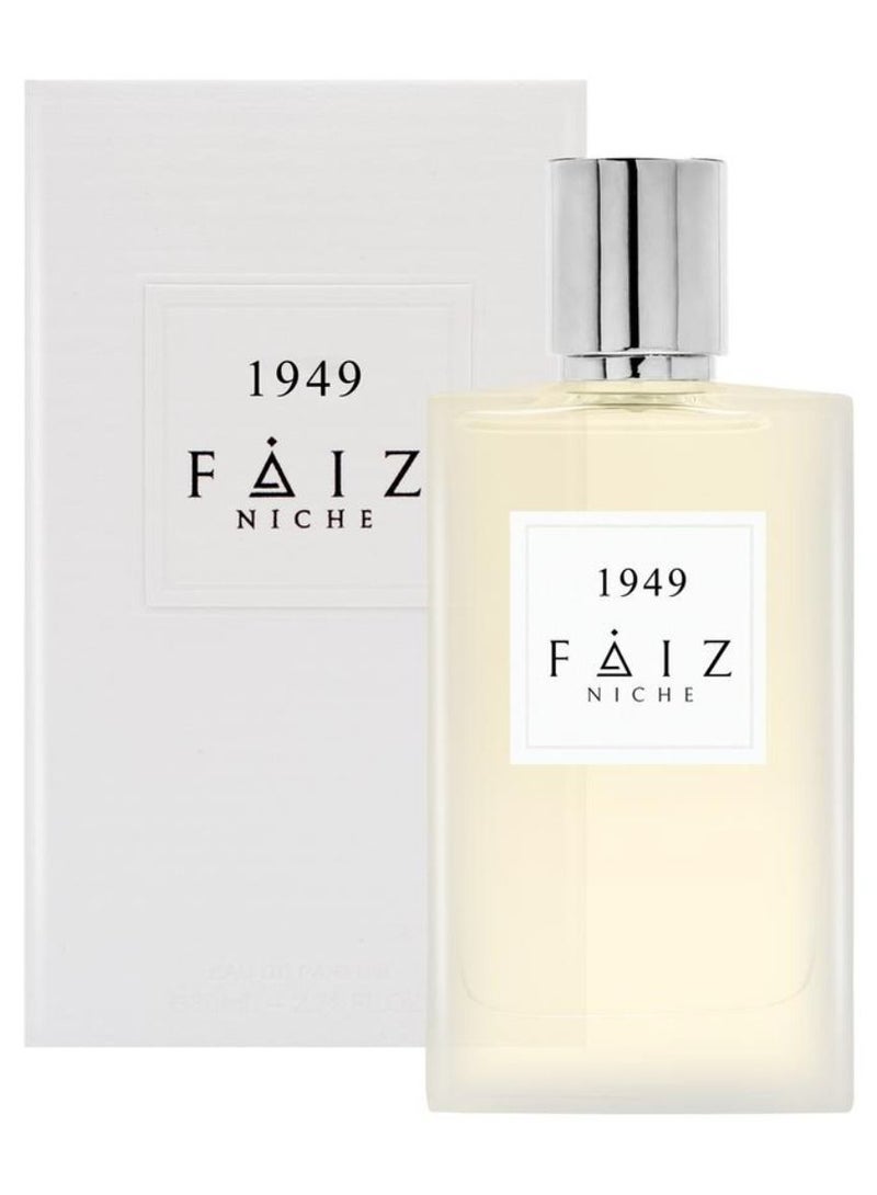 Faiz NICHE مجموعة فايز نيش 1949 عطر خشبي عنبري يدوم طويلاً أو دو برفان للرجال والنساء 80 مل - Image 1