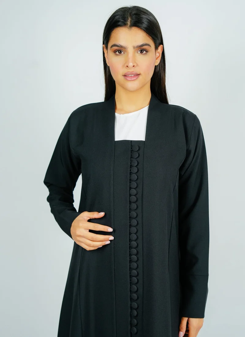 روزيت عباية عباية أنيقة بتصميم أزرار