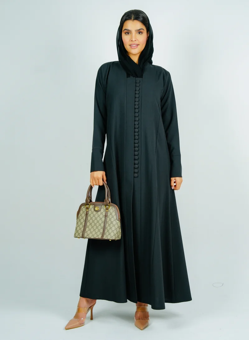 روزيت عباية عباية أنيقة بتصميم أزرار