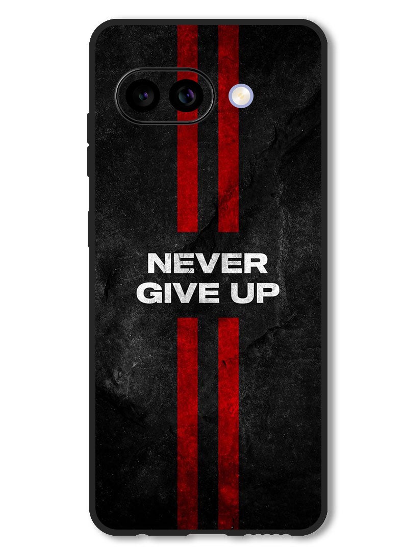 Theodor Case Compatible with Google Pixel 9A Protection Shockproof Bumper Cover Never Give up stripes - Image 1