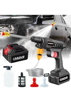 Sharpdo Portable Cordless Pressure Washer Gun Car Wash Pump, Electric 18000 mAh Battery Powered Pressure Washers, 652 PSI, for Car, Home & Garden Watering  - Image 1