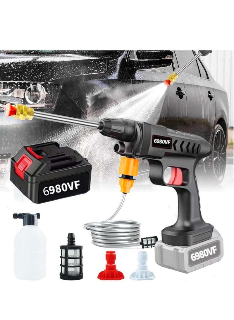 Sharpdo Portable Cordless Pressure Washer Gun Car Wash Pump, Electric 18000 mAh Battery Powered Pressure Washers, 652 PSI, for Car, Home & Garden Watering - Image 1