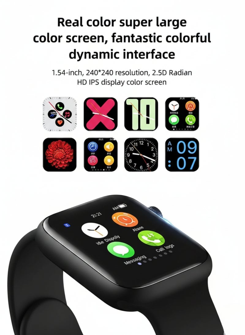 WISME WS X17 Smartwatch with Earbuds, Bluetooth Calling, HD Display, 5 Straps, Smart Watch For Men & Women - Android iOS - Image 3