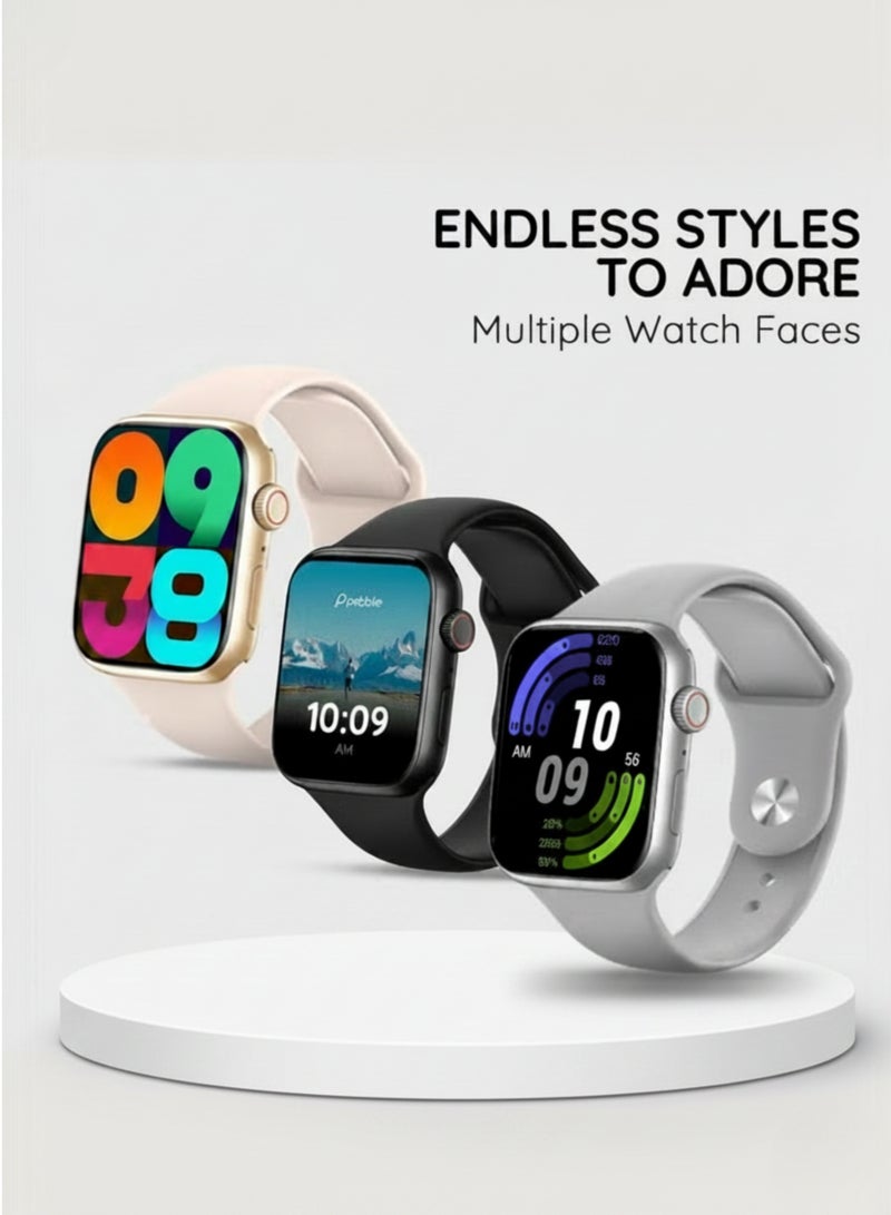 WISME WS X17 Smartwatch with Earbuds, Bluetooth Calling, HD Display, 5 Straps, Smart Watch For Men & Women - Android iOS - Image 2
