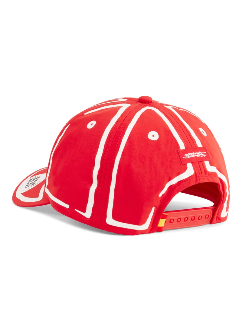 Scuderia Ferrari Scuderia Ferrari Carlos Sainz Las Vegas Cap By Artist Joshua Vides