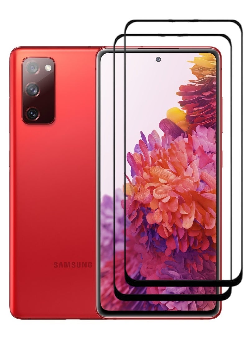 AINA قطعتان من واقي الشاشة الزجاجي المقوى 5D المصمم لهاتف Samsung Galaxy S20 FE مع تغطية كاملة للشاشة من الحافة إلى الحافة وخالية من الفقاعات - Image 1