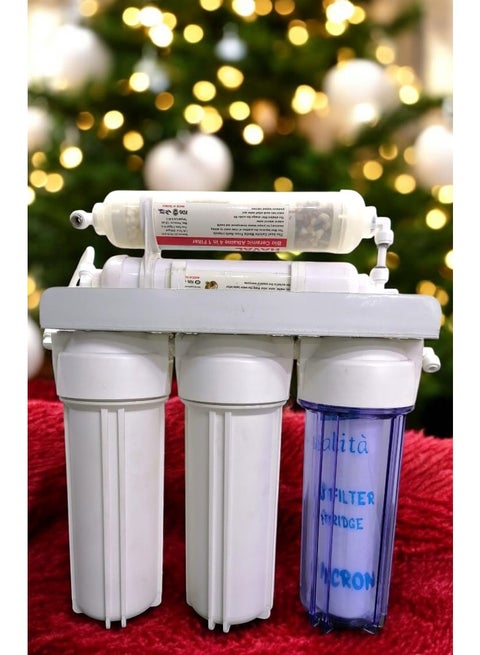 Advanced 5-stage filtration filter: Removes 99.9% of sediment, sand, mud, insects, rust, chlorine, dissolved gases,