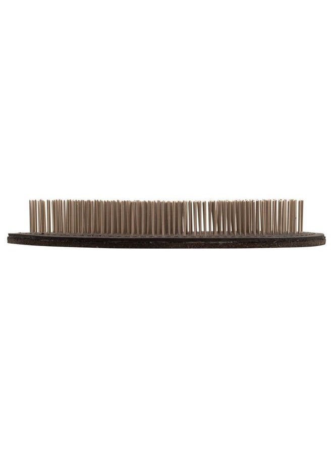 Chris Christensen - Chris Christensen Terrier Palm Pad, Small Dog and Cat Brush, Small Leather Dog Brush, High Grade Steel Pin Head, Polished Metal Tips Dog Brush,16mm pin length - Image 1