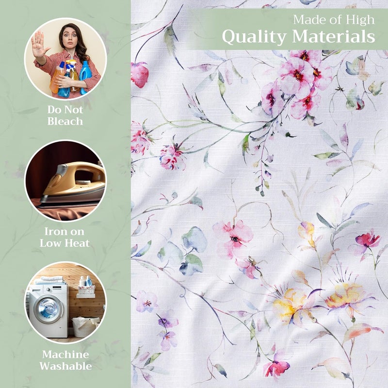 Maison d' Hermine Maison d Hermine Cloth Napkins Set of 4 100 Cotton Everyday Reusable Square Napkins Cloth Washable Dinner Party Wedding Restaurant SpringSummer Summer Floral 20 x 20 - Image 3