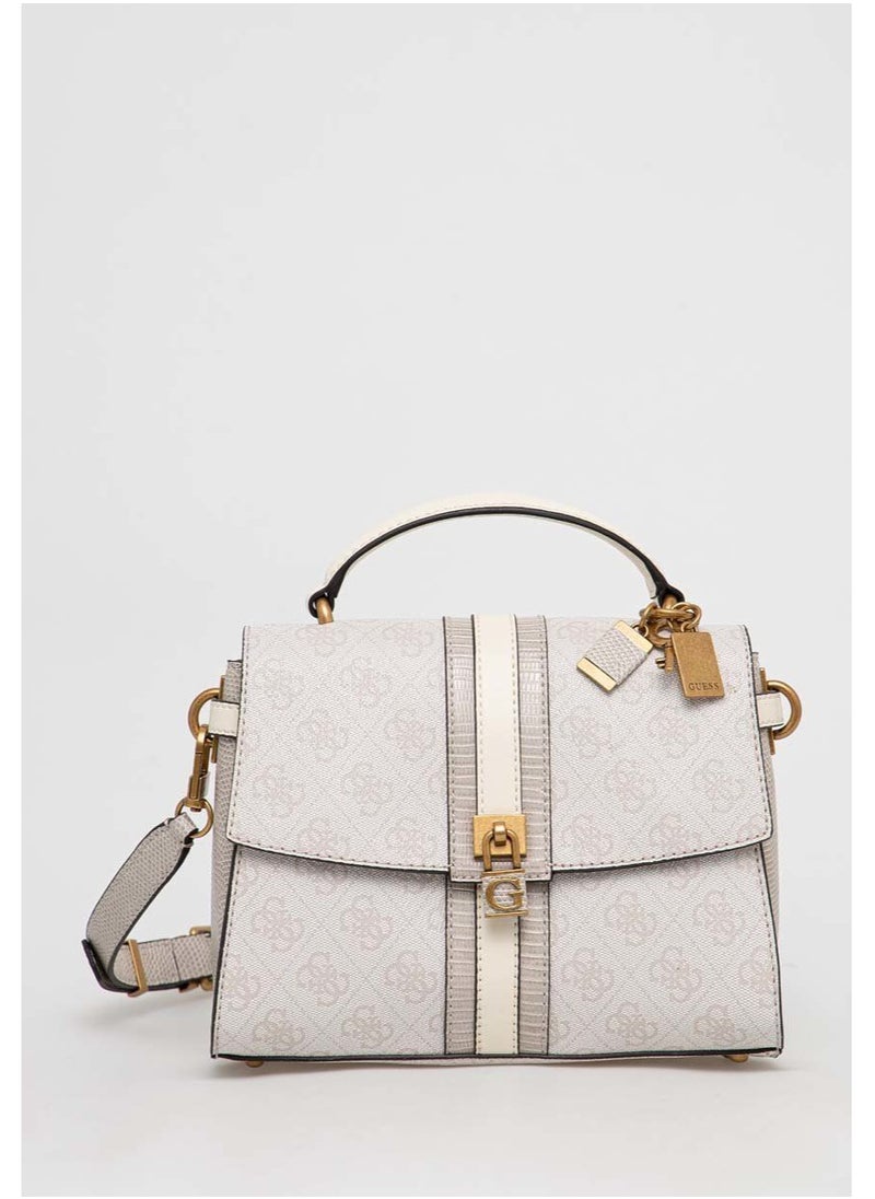 GUESS - Guess - Ginevra Logo Top Handle Flap Cross-body Bags - Image 1