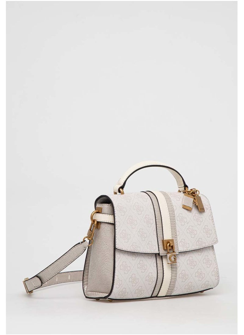 GUESS - Guess - Ginevra Logo Top Handle Flap Cross-body Bags - Image 1