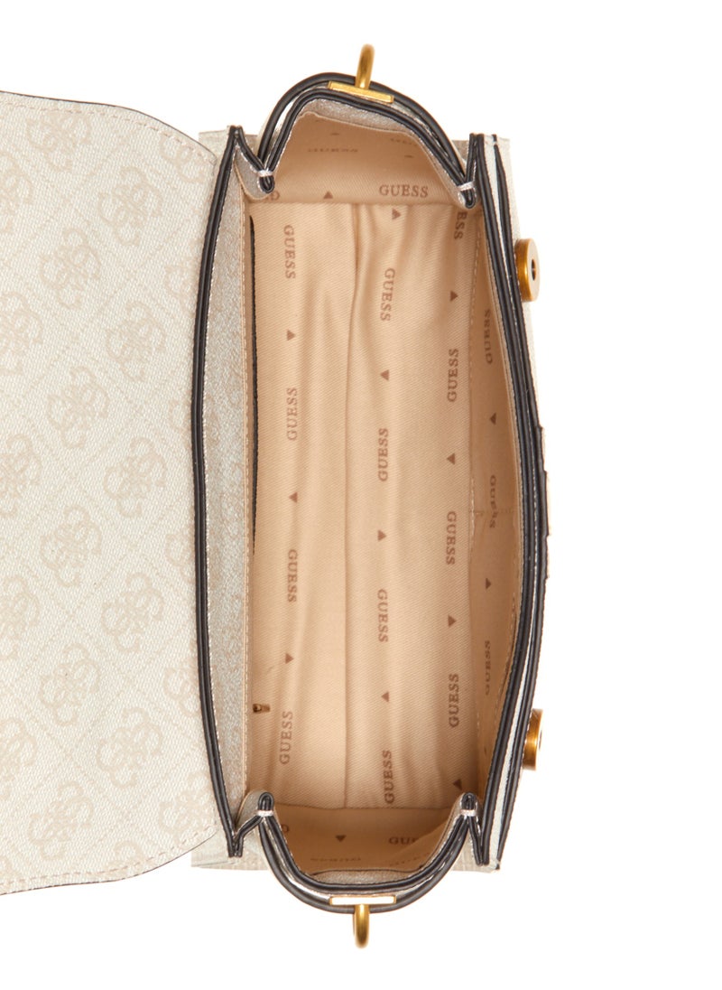 GUESS - Guess - Ginevra Logo Top Handle Flap Cross-body Bags - Image 1