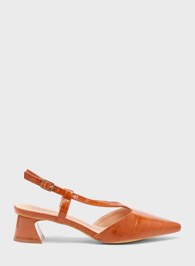 shoexpress Sling Low Heel Pumps