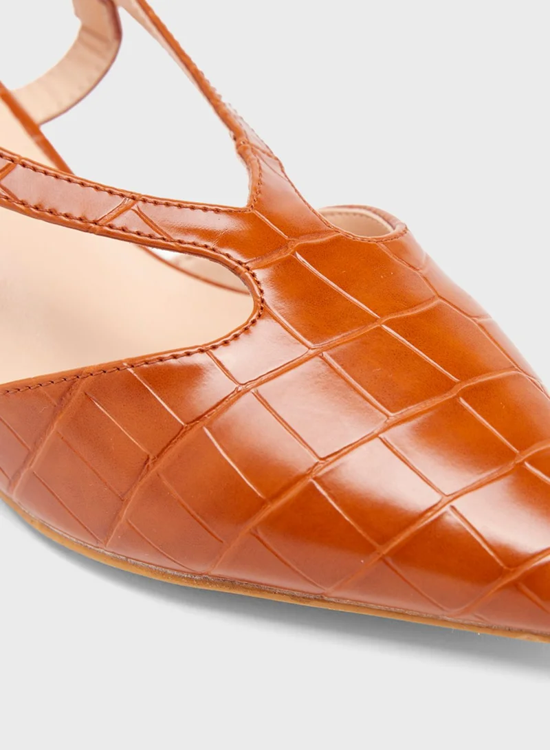 shoexpress Sling Low Heel Pumps