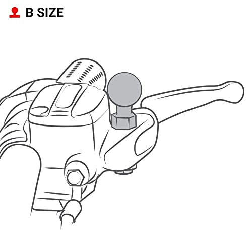 RAM Mounts Ball Adapter with M10 X 1.25" Threaded Post with B Size 1" Ball RAM-B-349U - Image 4