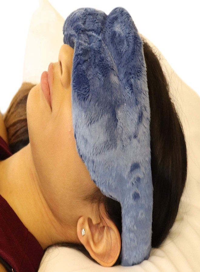 MARS WELLNESS Cooling Eye Compress - Soft Blackout All Natural Aromatherapy for Tension Relaxation, Stress and Pain Relief - Wearable Tension Migraine & Headache Relief - Long Lasting Cooling Therapy - Image 1
