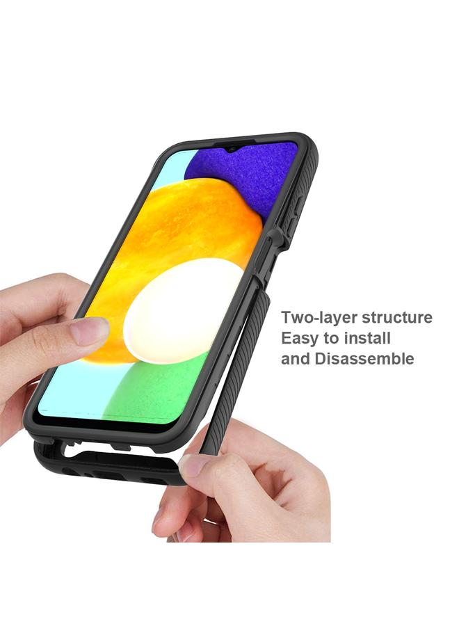 اس-توب جراب لهاتف Samsung Galaxy A03s مقاس 166 مم من سلسلة Starry Sky بلون سادة مقاوم للصدمات من البولي كربونات + جراب هاتف TPU - Image 3