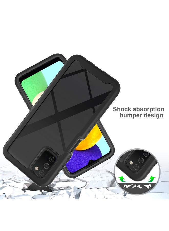 اس-توب جراب لهاتف Samsung Galaxy A03s مقاس 166 مم من سلسلة Starry Sky بلون سادة مقاوم للصدمات من البولي كربونات + جراب هاتف TPU - Image 4