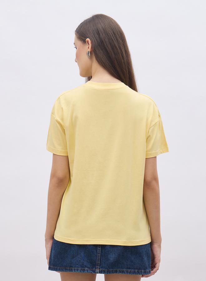 Styli Yellow Palm Club Graphic Regular Fit T-Shirt - Image 5