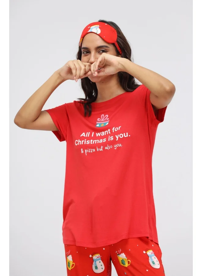 NeceSera Christmas Cheer Modal Shorts Set