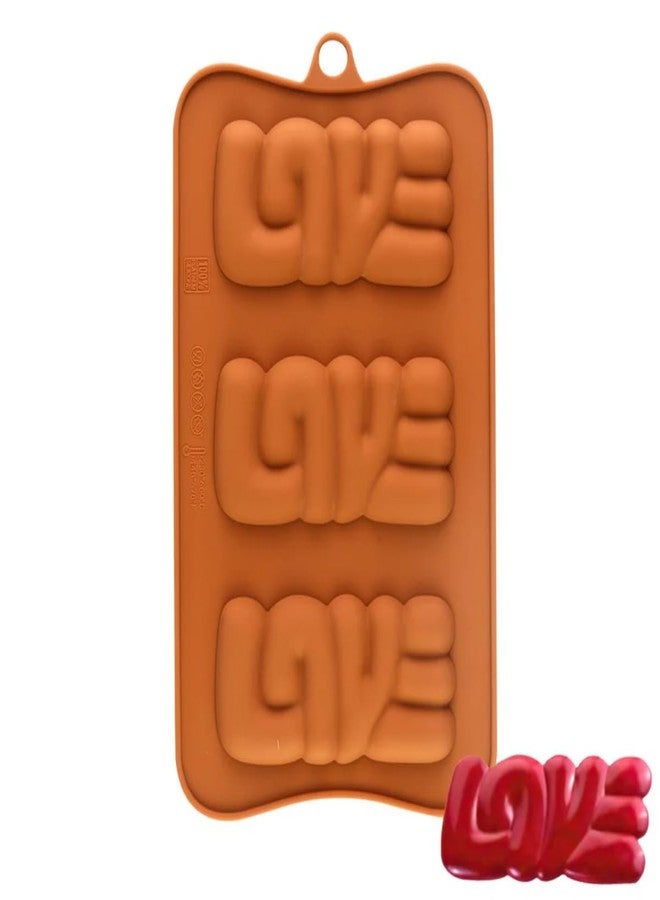 Skytail Love Chocolate Silicone Mold Love Shape Valentine's Day Mold for DIY Chocolate Baking Candy Cake Decoration Cupcake Handmade Couple Gifts Candy Bar Making Mold - Image 1