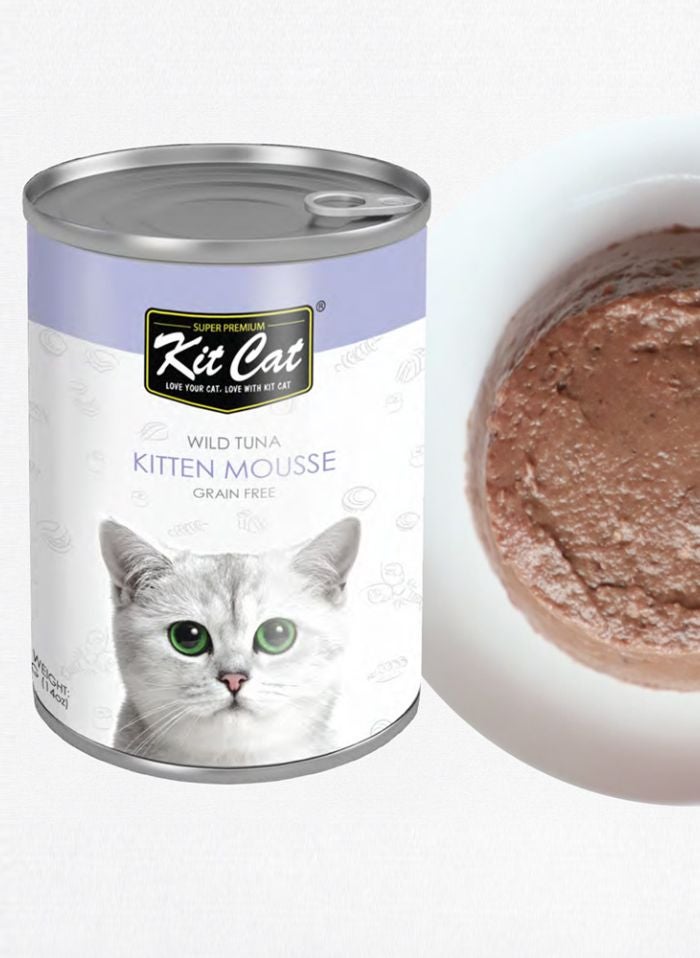 Kit Cat Wild Tuna Kitten Mousse Canned Cat Food 3x 400g - Image 2