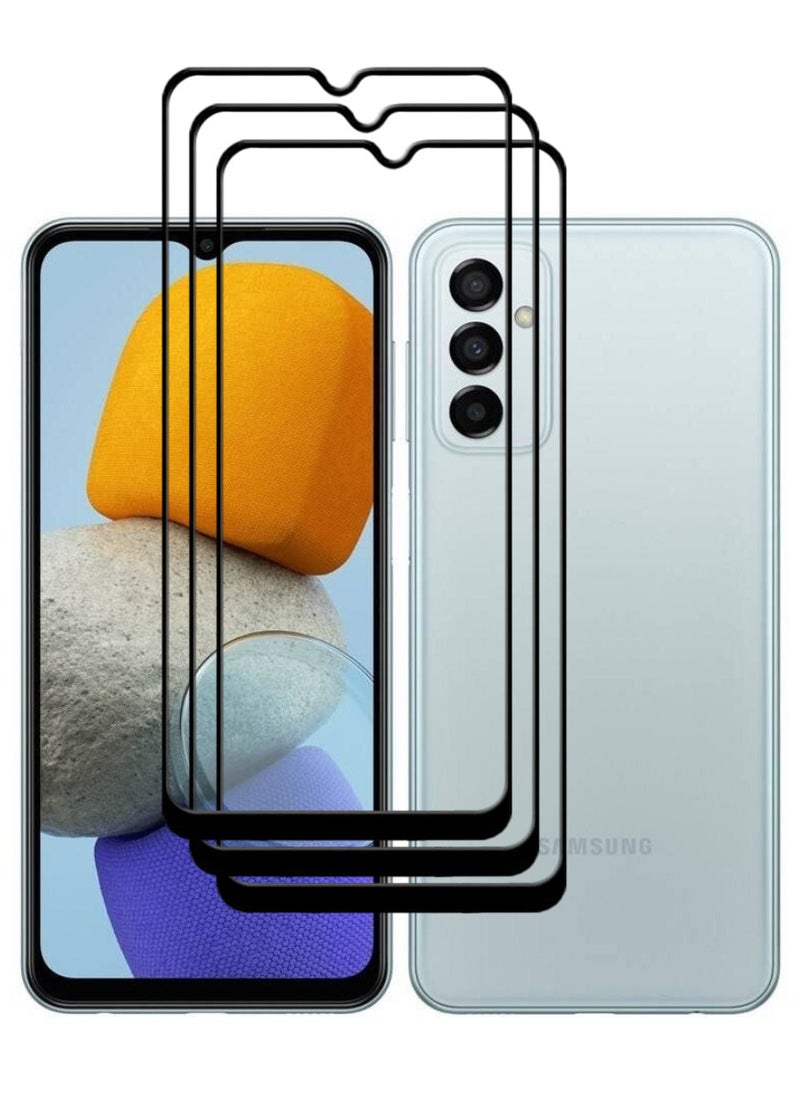 ACLIX 3 Pieces Antistatic ESD Dustproof Premium Quality High Definition Tempered Glass Screen Protector Designed For Samsung Galaxy M23 - Image 1