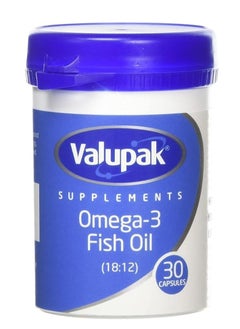 VALUPAK Valupak Omega-3 Fish Oil 1000mg Dietary Supplement - 30 Capsules 