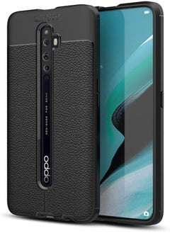 UNBLACK Design 2 silicone back cover, shock-resistant and camera protection, compatible with Oppo Reno 2F /2Z (Black) 
