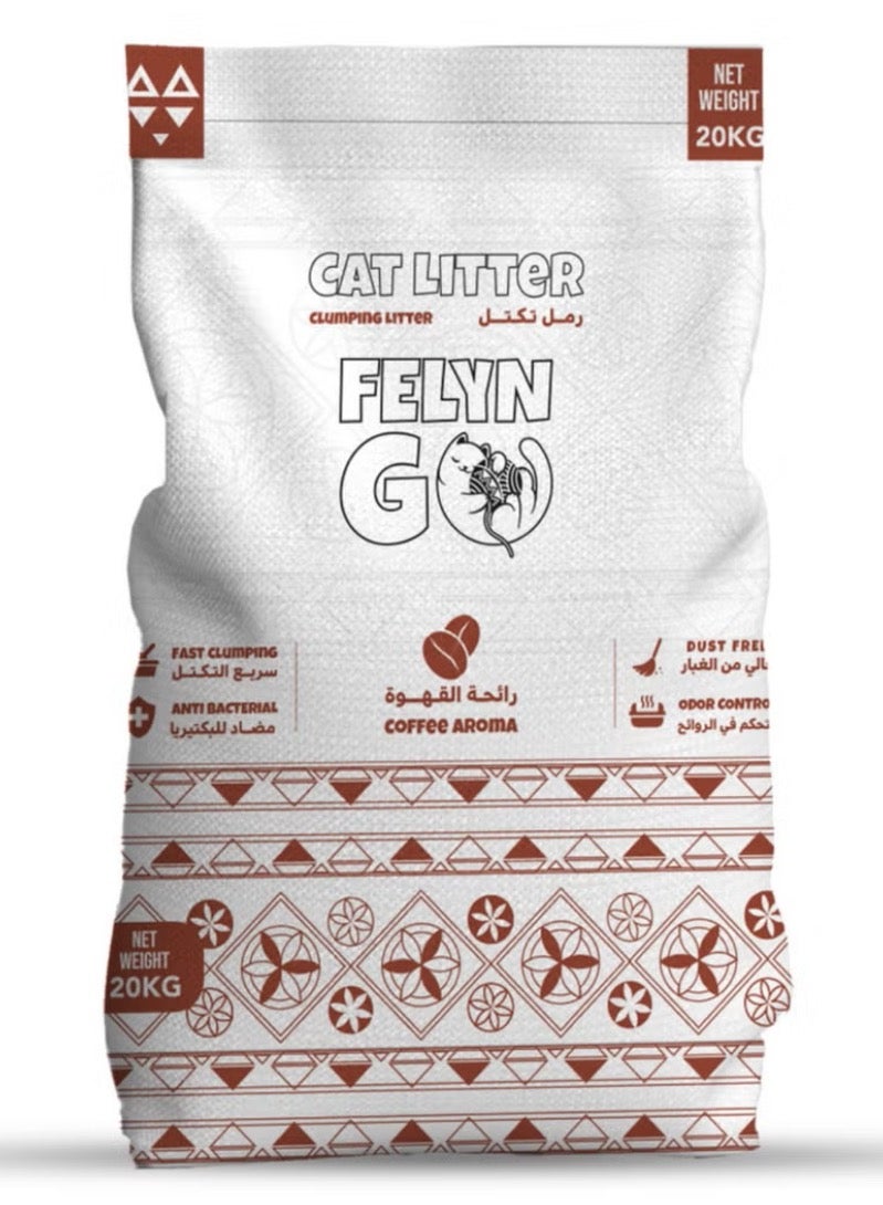 Felyn go sand for cats with the smell of coffee 20 liters