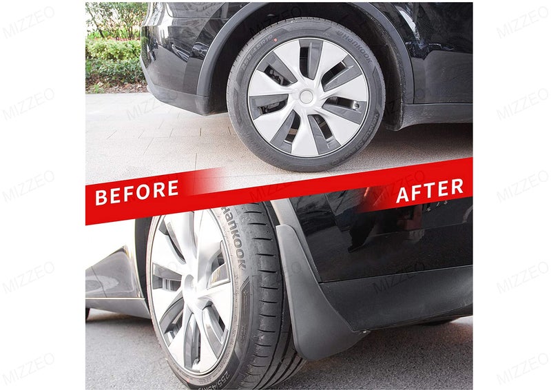 MIZZEO Front and Rear Plastic Mud Flaps, Set of 4, Compatible with Tata Punch (2021-2025) - Image 5