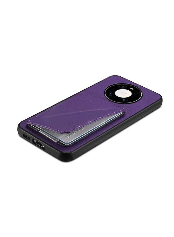 جرين تايجر جراب لهاتف Huawei Mate 40 Pro D04 جراب هاتف بملمس جلد العجل مع حامل مزدوج للبطاقات - Image 5